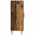 vidaXL Servírovacia skriňa Staré drevo 34,5 x 34 x 90 cm