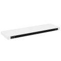 vidaXL Plávajúce nástenné police 4 ks, lesklé biele 80x23,5x3,8cm, MDF