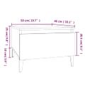 vidaXL Bočné stolíky 2 ks vysoký lesk biele 50x46x35 cm spracov. drevo