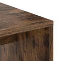 vidaXL Stôl Dymová dub 102 x 50 x 124 cm Kompozitné drevo