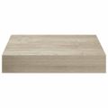 vidaXL Plávajúce nástenné police 2 ks, dubové 23x23,5x3,8 cm, MDF