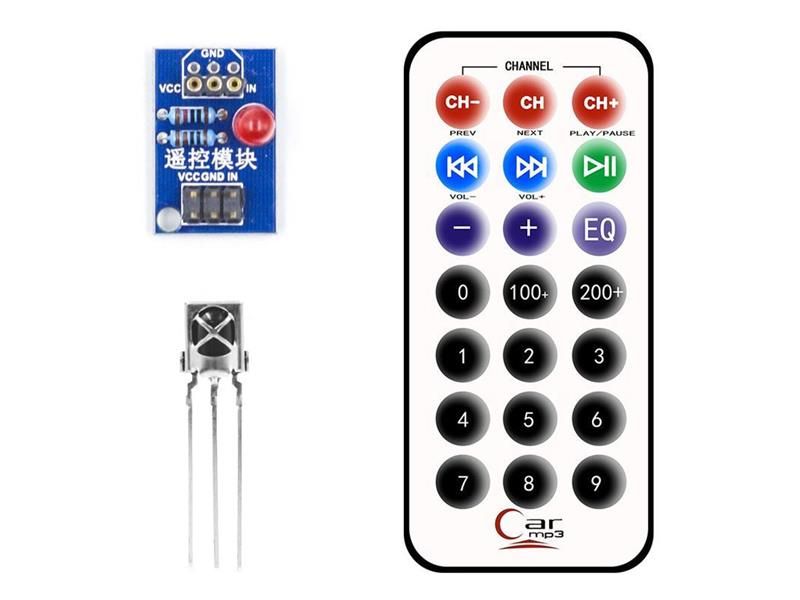 Univerzálny dálkový ovládač s prijímačom HX1838 pre Arduino
