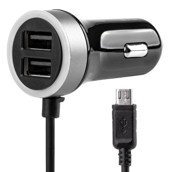 Nabíjačka do auta 12/24V Micro + 2x USB 2.4A PCH PRO-01