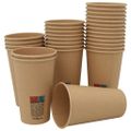vidaXL papierové šálky na kávu s viečkom 1000 ks 16oz 400ml