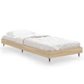 vidaXL Posteľný rám bez matraca dub sonoma 75x190 cm kompozitné drevo