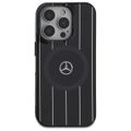 Puzdro Mercedes pre iPhone 16 Pro 6,3" MEHMP16L23HRSK Hardcase MB Double Layer Crossed Lines MagSafe čierne