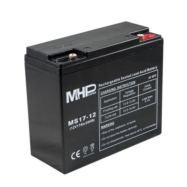 Batéria olovená 12V / 17 Ah MHPower MS17-12