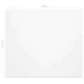 vidaXL Chránič na stôl priehľadný 100x90 cm 1,6 mm PVC