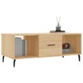 vidaXL Konferenčný stolík dub sonoma 102x50x40 cm kompozitné drevo