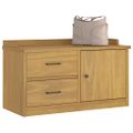vidaXL Lavica do predsiene SANDNES 87x40x50 cm borovicový masív