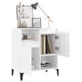 vidaXL Komoda vysoký lesk biela 60x35x70 cm spracované drevo