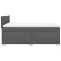 vidaXL Boxspring posteľ s matracom tmavosivá 140x200 cm látka