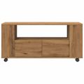 vidaXL TV skrinka kolieska dub artisan 102x34,5x43cm kompozitné drevo