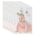 vidaXL Fotorámiky na stenu alebo stôl 5 ks strieborné 29,7x42 cm MDF
