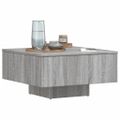 vidaXL Konferenčný stolík sivý sonoma 60x60x31,5 cm spracované drevo