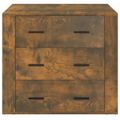 vidaXL Komoda dymový dub 80x33x70 cm spracované drevo