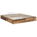 vidaXL Otomanový posteľný rám Staré drevo 203 x 180 x 25 cm