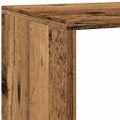 vidaXL Knižnica 4-posch. staré drevo 143,5x29x143,5 cm kompozit. drevo