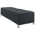 vidaXL Pokrývka na ležadlá Jednofarebný Čierna 74 x 210 x 40 cm látka