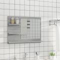 vidaXL Kúpeľňové zrkadlo sivý dub sonoma 60x10,5x45cm spracované drevo