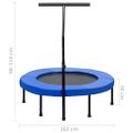 vidaXL Fitness trampolína s rukoväťou a bezpečnostnou podložkou 102 cm