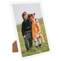 vidaXL Fotorámiky na stenu alebo stôl 3 ks biele 70x90 cm MDF
