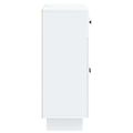 vidaXL Servírovacia skriňa Biela 66 x 34,5 x 90 cm Kompozitné drevo