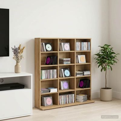 vidaXL CD Skrinka Dub artisan 96 x 23,5 x 97,5 cm Kompozitné drevo