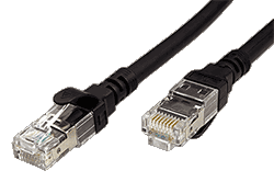 S/FTP patchkabel kat. 6, Component Level, LSOH, 2m, čierna