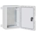 vidaXL Ovládacia skriňa Sivá 32 x 15 x 35 cm ABS plast