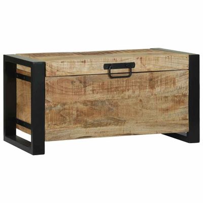 vidaXL Úložné truhlice s úložiskom Hnedá 60 x 30 x 30 cm Mangový masív