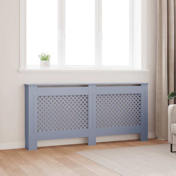 vidaXL Kryt na radiátor antracitový 172x19x81,5 cm MDF
