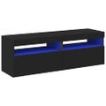 vidaXL TV skrinky s LED svetlami 2 ks čierne 60x35x40 cm