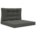 vidaXL Vankúš na vonkajšiu pohovku Polyester Antracitová 80 x 80 cm