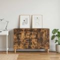 vidaXL TV skrinka Dymový dub 89 x 34,5 x 60 cm Kompozitné drevo