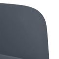 vidaXL Rozkladacia pohovka s podrúčkami, tmavosivá, 54 cm, zamatová