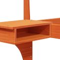 vidaXL Rám postele Včelí hnedý 200 x 200 cm Masívne borovicové drevo