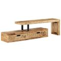 vidaXL TV stolík (118-200) x 30 x 40 cm masívne drevo mango