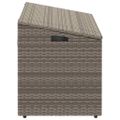 vidaXL Záhradný úložný box sivý 110x50x58 cm polyratan