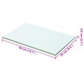 vidaXL Poličky 2 ks panel z priehľadného skla 50x25 cm