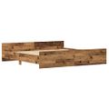 vidaXL Rám postele Staré drevo 203 x 203 x 50 cm Kompozitné drevo