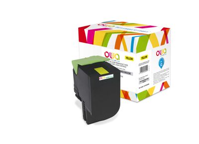 OWA Armor toner kompatibilný s Lexmark 80C2HY0, 3000st, žltá/yellow