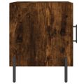 vidaXL Nočný stolík dymový dub 40x40x50 cm kompozitné drevo