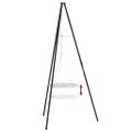 vidaXL Tripod na táborák 2 ks Čierna Oceľ