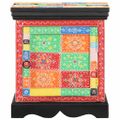 vidaXL Nočná skrinka 2 ks Viacfarebná 40x35x45 cm Masívne drevo Mango