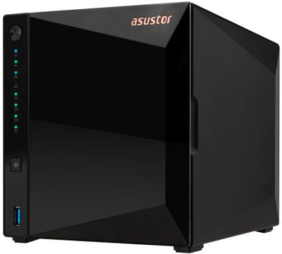 Asustor NAS AS3304T v2   4x 3,5" SATA, Realtek RTD1619B 1.7GHz, 2GB, 2.5GbE x1, USB3.2 Gen1 x3, WOW (Wake on WAN) Sieťové úložisko NAS, 4× 2,5"/3,5" SATA III, quad-core 1,7GHz, 2GB DDR4, 1× 2,5GbE LAN, 3× USB 3.2 Gen1, WOW