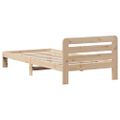 vidaXL Posteľ bez matraca 75x190 cm masívna borovica