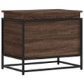 vidaXL Úložný box s vekom hnedý dub 60x40x51,5 cm kompozitné drevo