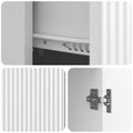 vidaXL Servírovacia skriňa Biela s vysokým leskom 66 x 34,5 x 90 cm