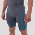 Bezšvové šortky OG1 Grey/Blue - GymBeam, veľkosť XXL